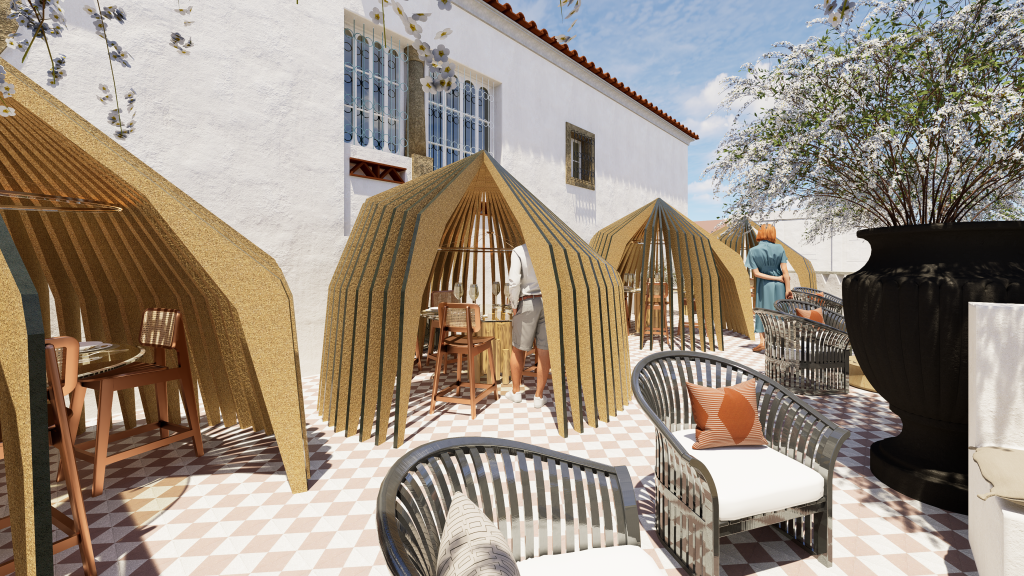 Outdoor space for residential tourism in Portalegre